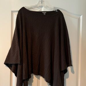 Chocolate brown wrap Sweater made of Nylon/rabbit hair/wool. Great condition!